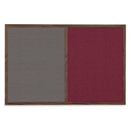 United Visual Products Slim Style Indoor Enclosed Corkboard, 36", UV504SC-GOLD-AMETHY UV504SC-GOLD-AMETHY